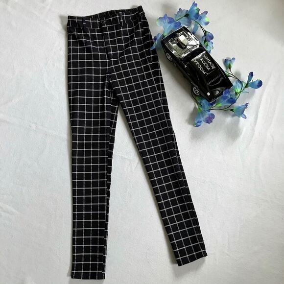 Garage High Rise Ankle Skinny Gingham Pants for Juniors S - Picture 2 of 9